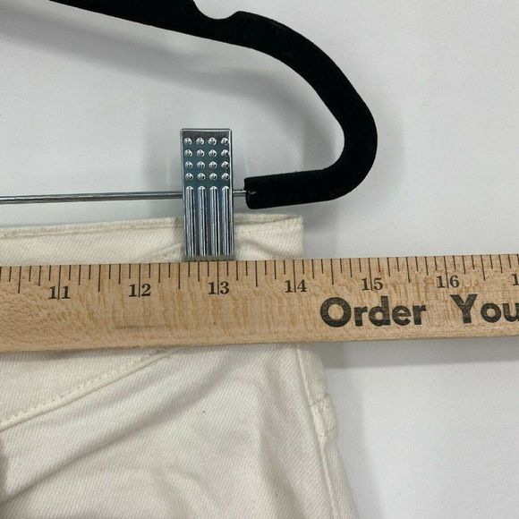 Everlane The High Rise Straight Leg Jeans Size 28 Stretch Denim Light Wash White - Picture 10 of 12